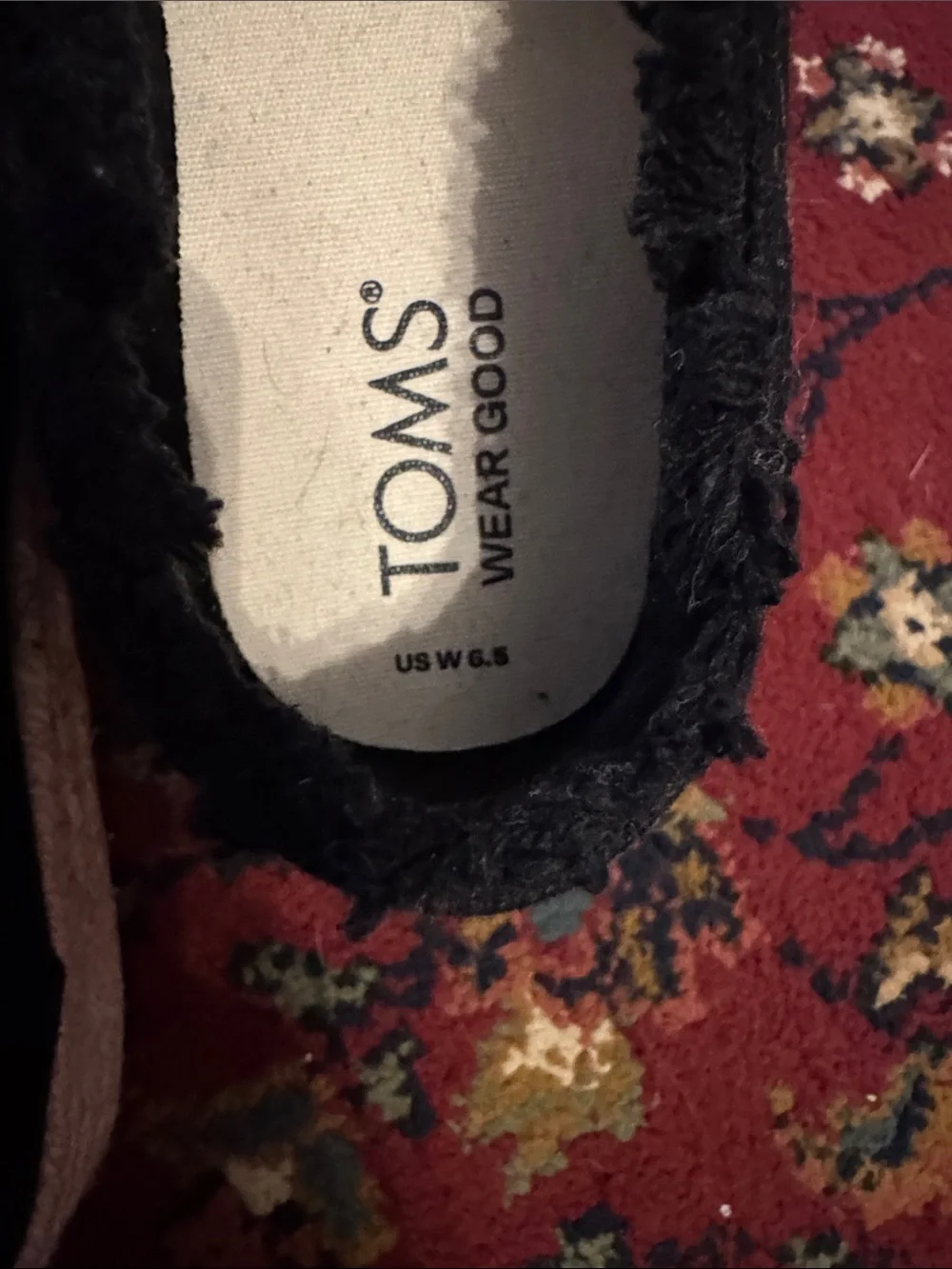 Toms Black Canvas Slip-On Sneakers
